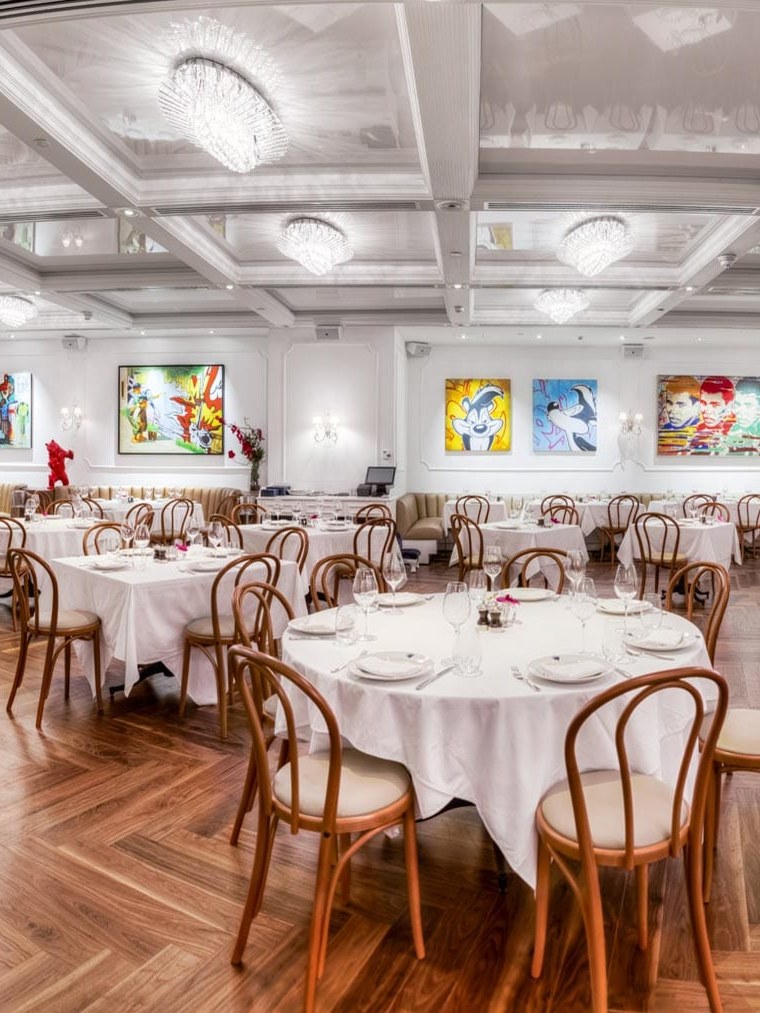 The dining room at Bagatelle Dubai