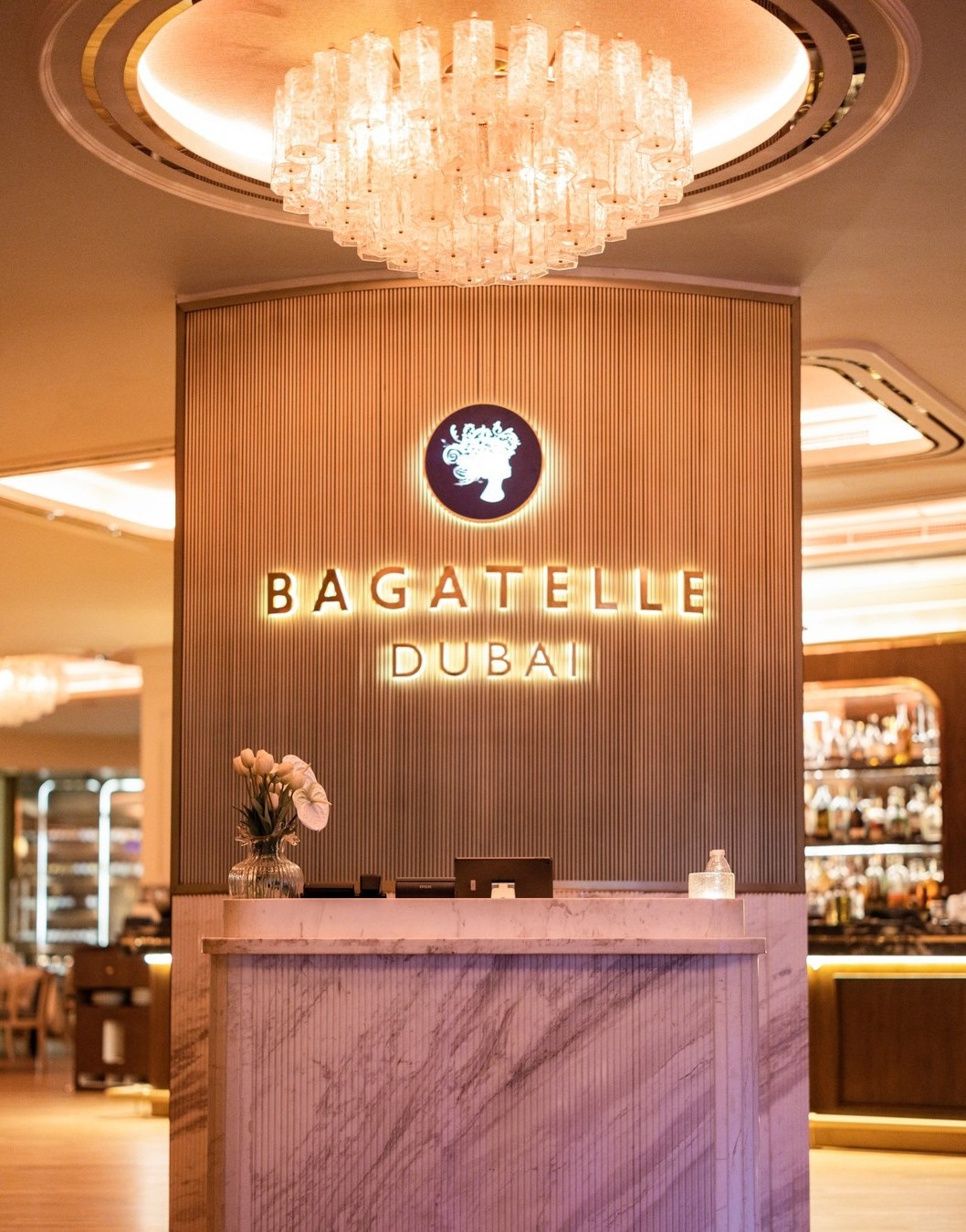 The Bagatelle Dubai dining room